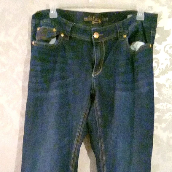 Seven7 Melissa McCarthy Dark Blue Boot Cut Jeans - Picture 2 of 6